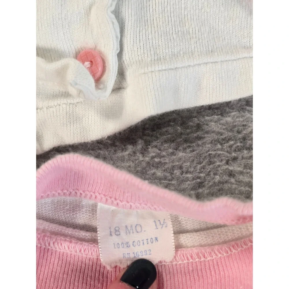Vintage 60s/70s Baby Clothes Lot 12pc Mixed Infant Outfits Pastel 0-12M Retro - Picture 16 of 16